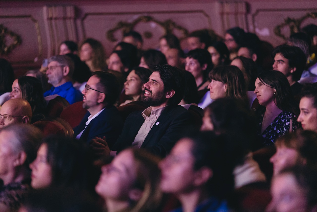 Carlos Madrid en la gala de clausura de la pasada edición de Cinema Jove. Foto: Brava Studio