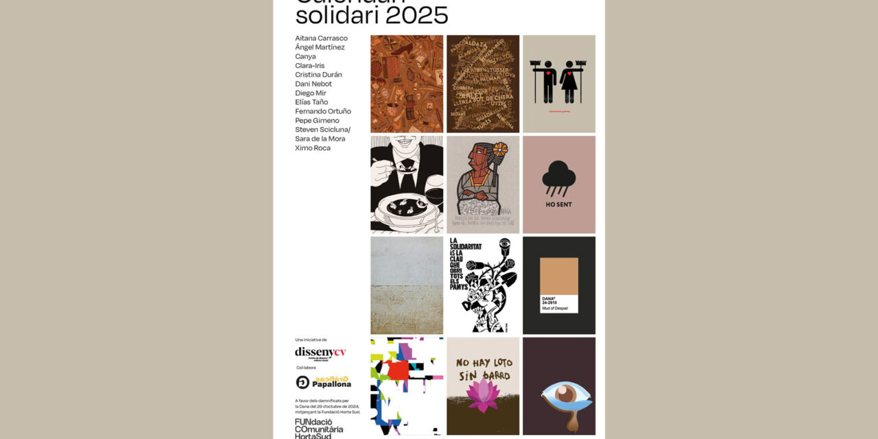 Solidaridad y diseño se unen en el Calendari solidari 2025