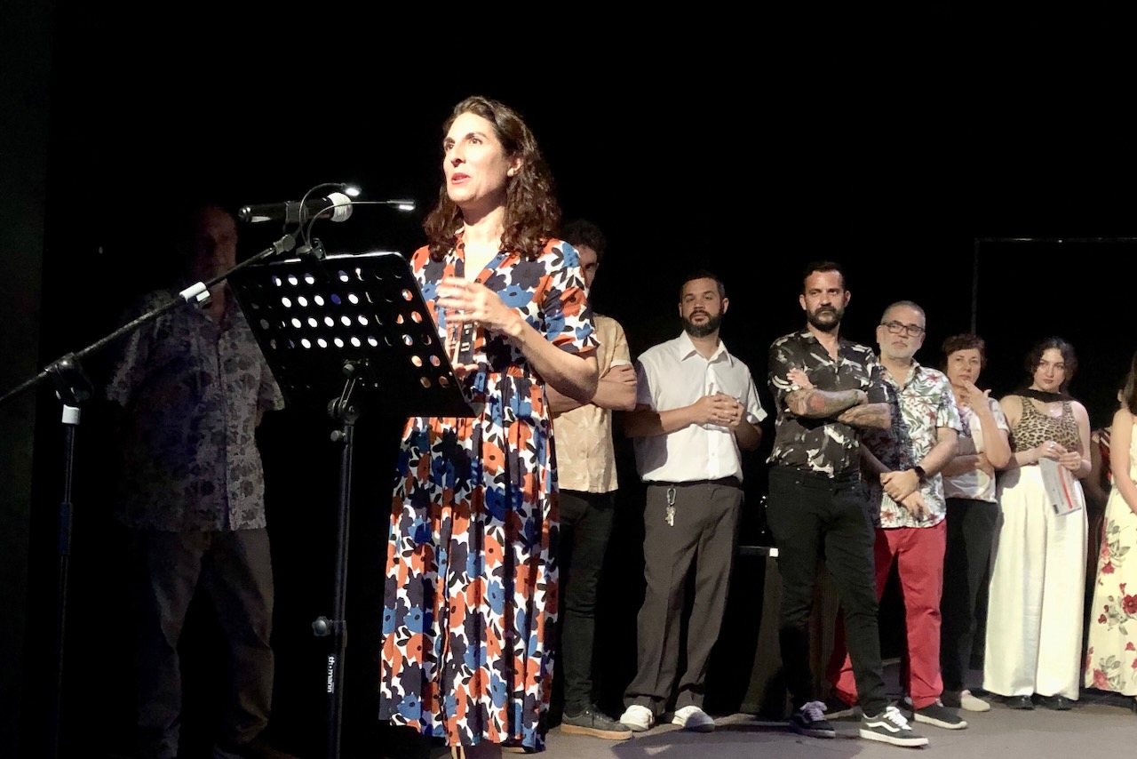 Galardonados Premis del Públic de Sala Russafa 2025: Pastore, Violeta González y Begoña Donat. 