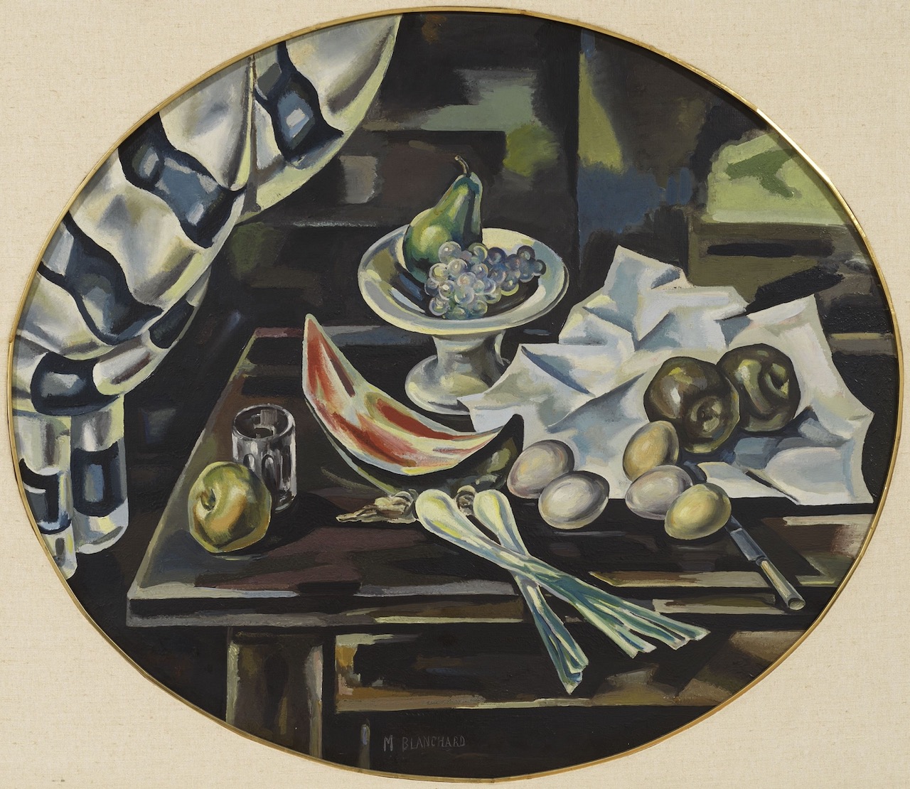 Maria Blanchard. Bodegón oval, 1925