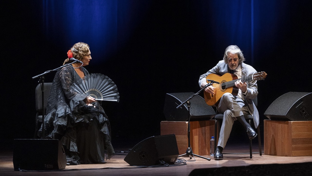 Estrella Morente y Rafael Riqueni. Estrella Morente y Rafael Riqueni.
