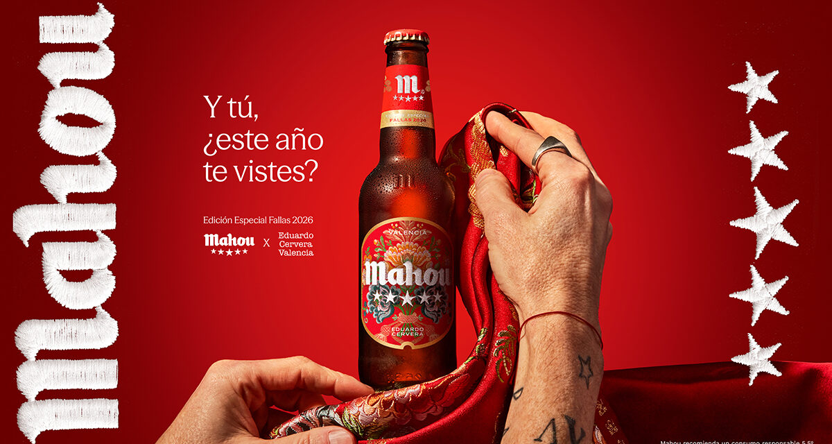 Mahou se viste de Fallas con una edición especial creada por el diseñador valenciano  Eduardo Cervera