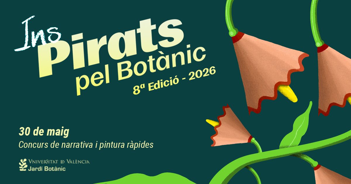El Jardín Botánico recupera InsPirats pel Botànic con una nueva edición de narrativa y pintura rápidas