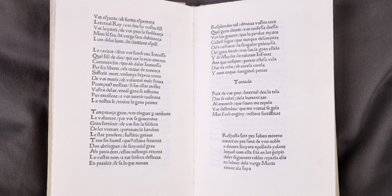 La Universitat de València presenta la primera edición crítica de ‘les Trobes’, el primer libro impreso en lengua románica de la península