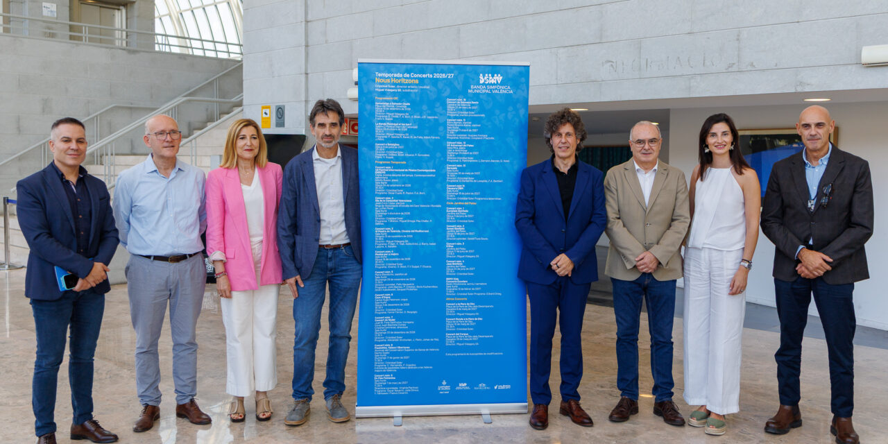 La Banda Simfònica Municipal abre nuevos horizontes con 25 programas para la temporada 2026-27